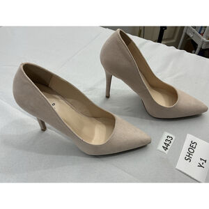 Womans Qupid Stiletto Pumps Pointed Toe Slip On 8 Pale Pink